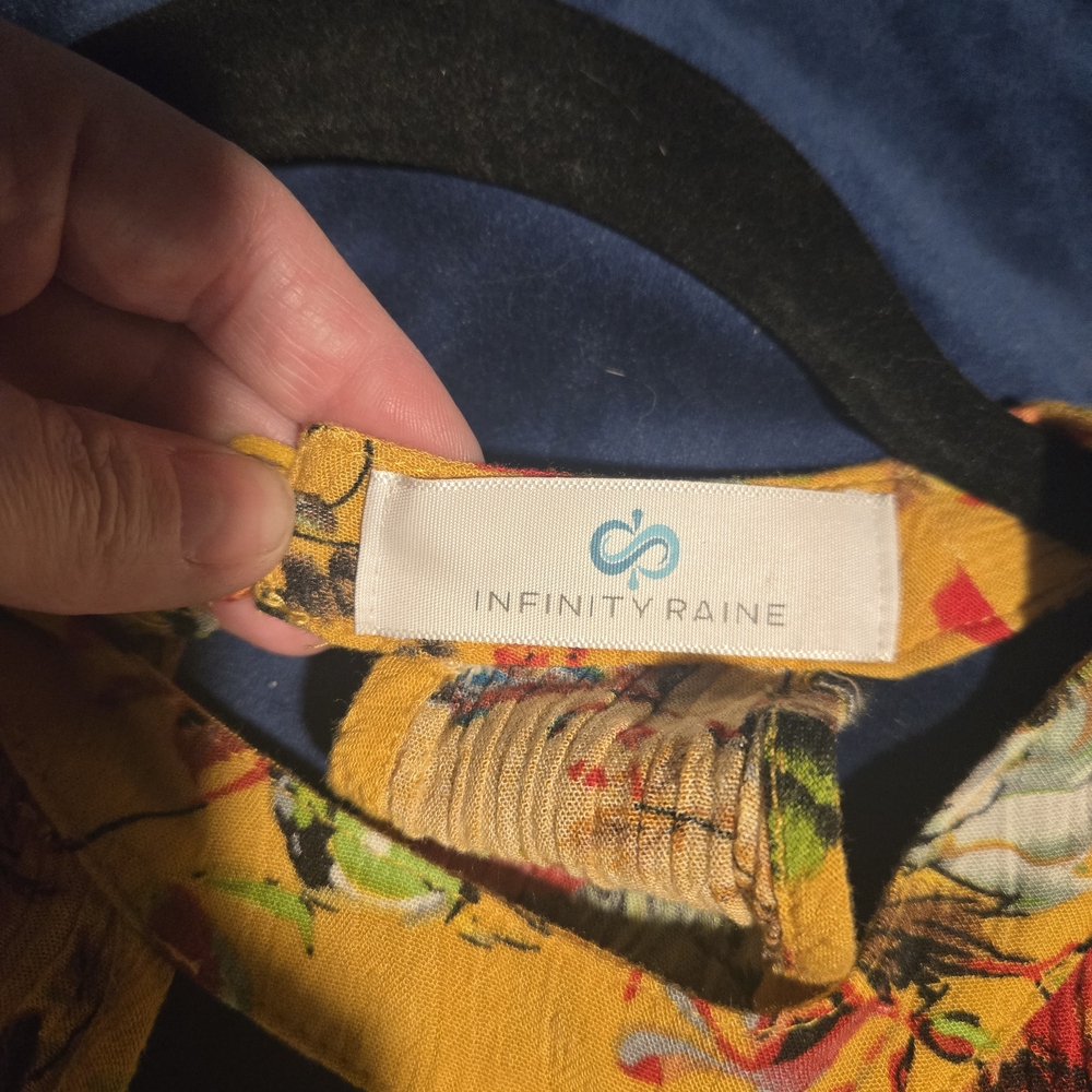 Infinity Raine Floral Yellow Romper - Picture 8 of 8